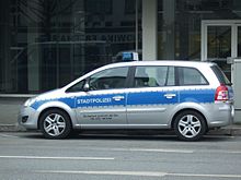 Car of the Stadtpolizei
in Frankfurt Fahrzeug stadtpolizei frankfurt.jpg