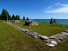 Fort St. Joseph National Historic Site, blockhouse.jpg