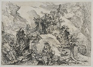 Giovanni Battista Piranesi, Caprice (vers 1748).