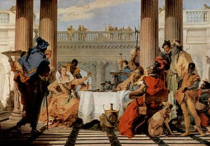 Le banquet de Cléopâtre par Tiepolo, 1744