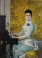 Giovane donna al piano[16]