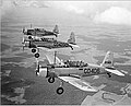 Flight of BT-13s