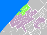 スヘフェニンゲン地区の位置図