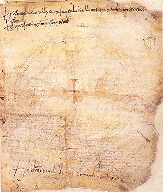 Endevinalla veronesa, segle viii-ix. Biblioteca capitolare di Verona