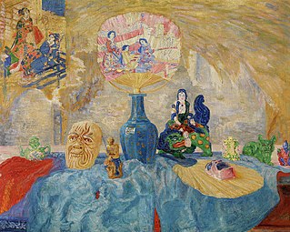 Still Life with Chinoiseries (c. 1906), oil on canvas, 85 × 105 cm., Royal Museum of Fine Arts, Antwerp