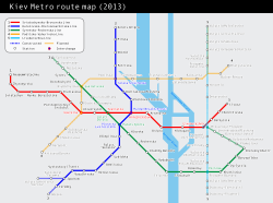 Plan du mÃ©tro de Kiev