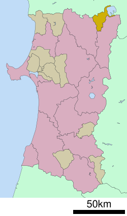 Location of Kosaka in Akita Prefecture