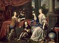 Pierre Mignard.-Louise de la Beaume le Blanc, duchesse de la Vallière (1644-1710) et ses enfants, & Louis de Bourbon, comte de Vermandois, en 1865