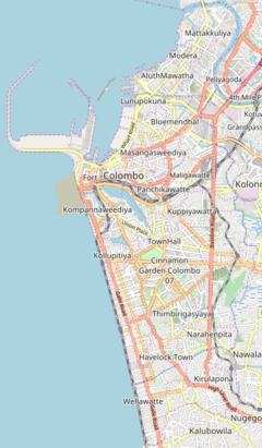 Colombo central bus station bombing is located in Colombo Municipality