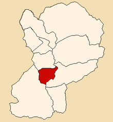 Location of Huata in the Huaylas province