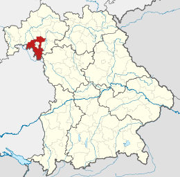 Circondario di Würzburg – Localizzazione