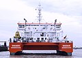 Katamaran WESER als Lotsenversetzschiff in Bremerhaven