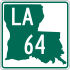 Louisiana Highway 64 signo