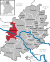 Lage der Gemeinde Mainleus im Landkreis Kulmbach