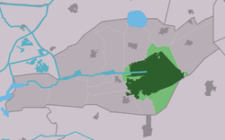 Lage von Drachten in der Gemeinde Smallingerland