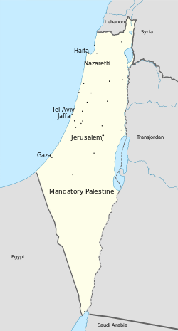 パレスチナの位置