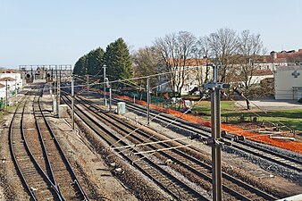 La ligne de chemin de fer Dijon-Nancy à Marcilly-sur-Tille