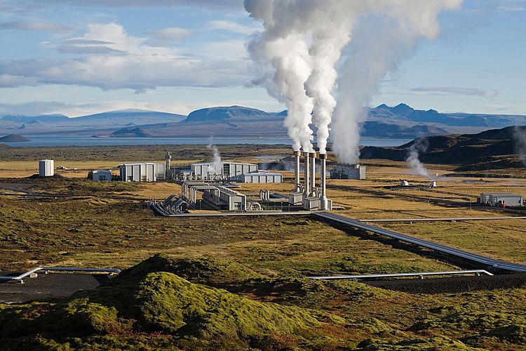 Геотермальная электростанция в Тингветлире (Исландия)