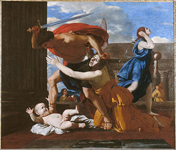 Le Massacre des Innocents, huile sur toile, Nicolas Poussin (vers 1628-1629)