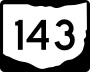 State Route 143 marker