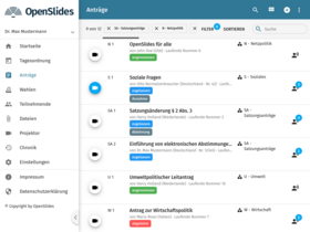 OpenSlides 3 Screenshot