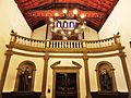 Atrio de la parroquia de San Francisco, donde se encuentra el coro y el órgano. Las Palmas de Gran Canaria.