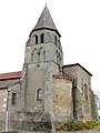 Église Saint-Maurice-et-Saint-Vincent - clocher, absidiole sud et chevet.