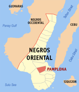 Pamplona na Negros Oriental Coordenadas : 9°28'N, 123°7'E