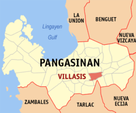 Villasis na Pangasinan Coordenadas : 15°54'N, 120°35'E