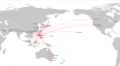 Philippine Airlines international route map