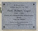 Robert Vogel - Gedenktafel