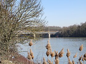 Le pont vu depuis la rive gauche