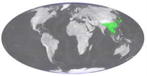 Description de l'image Pyrrosia lingua distribution.png.