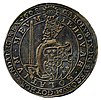 Девіз короля Карла IX Вази «IEHOVAH SOLATIVM MEVM» на аверсі монети, 1608 рік.