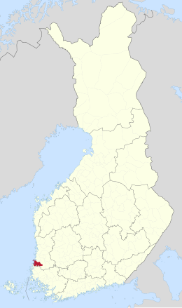 Kaart met de locatie van Rauma