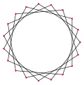 Правильный звездообразный многоугольник 19-4.svg