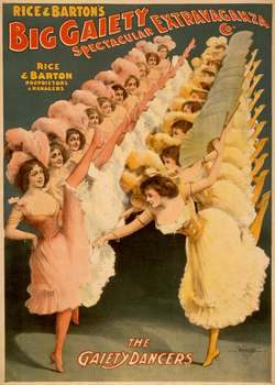 1900 chorus line poster