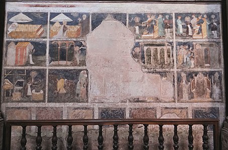 Frescoes depicting scenes of the life of Saint Eligius (15th c.)