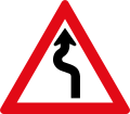 Winding road to right