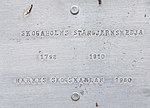 Minnesskylt uppsatt av Närkes Skogskarlar 1980