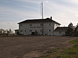 Original Slope County Courthouse in Amidon