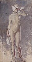 Henry Tonks: Standing figure (asi 1918)