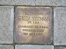 Stolperstein für Frieda Sostmann in Hannover