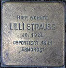 Stolperstein für Lilli Strauss, Meisenheim