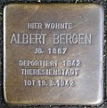 Stolperstein für Albert Bergen (Genter Straße 25)