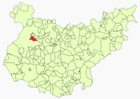 Расположение муниципалитета Талавера-ла-Реаль на карте провинции