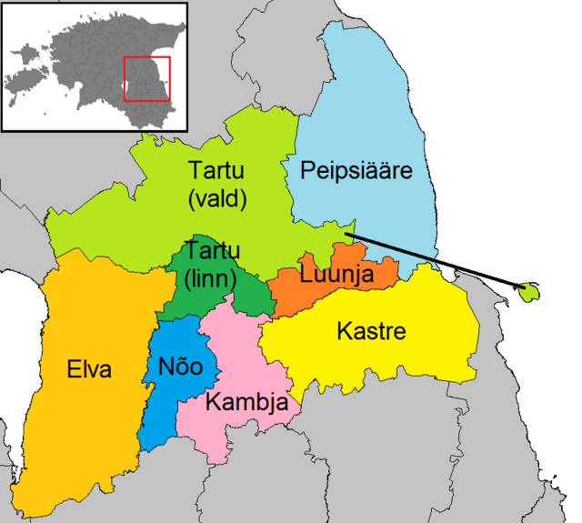 Plan prowincji Tartu