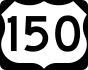 U.S. Route 150 marker