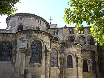 Chevet de la cathédrale Saint-Apollinaire