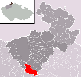 Localisation de Verneřice